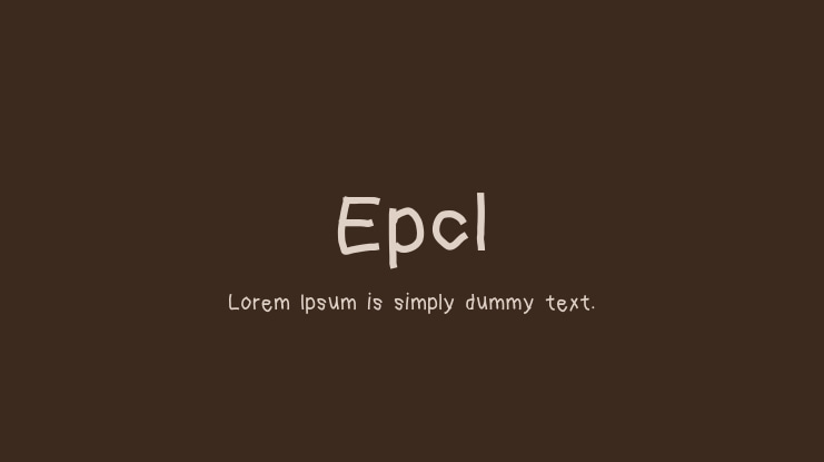 Epcl Font
