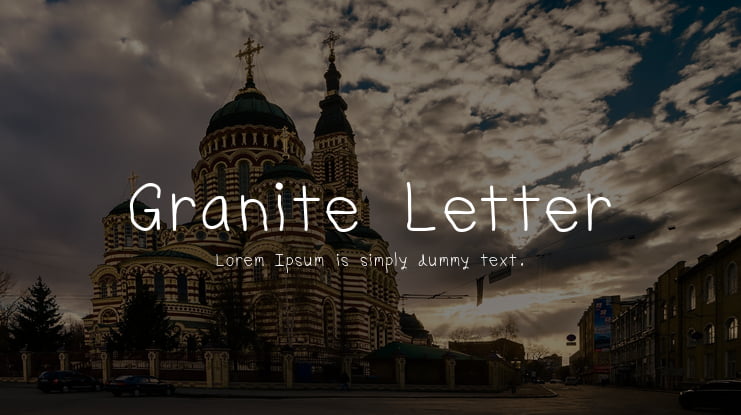 Granite Letter Font