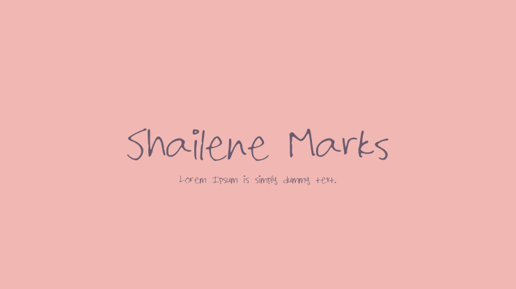 Shailene_Marks Font