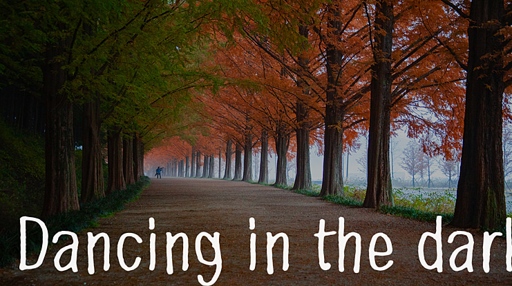 Dancing in the dark Font