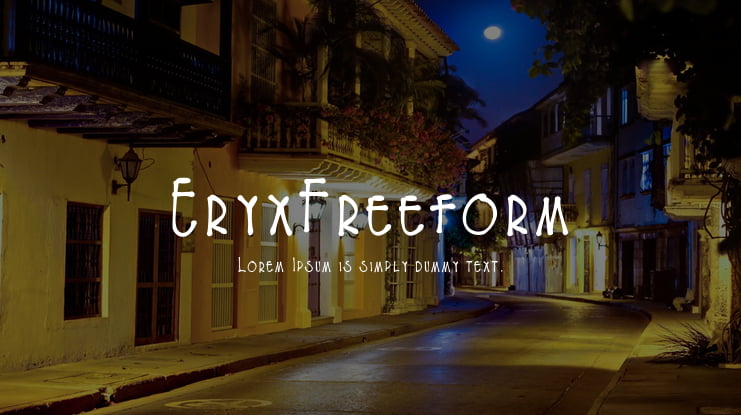EryxFreeform Font