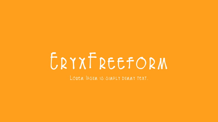 EryxFreeform Font