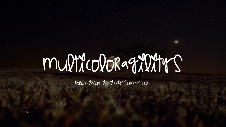 MulticolorAgilitys Font