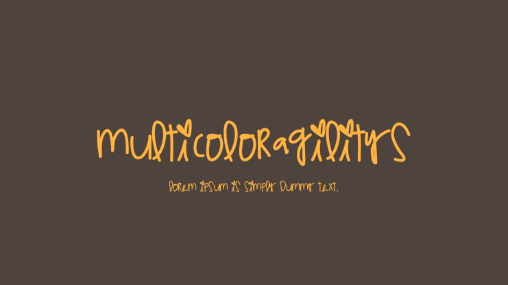 MulticolorAgilitys Font