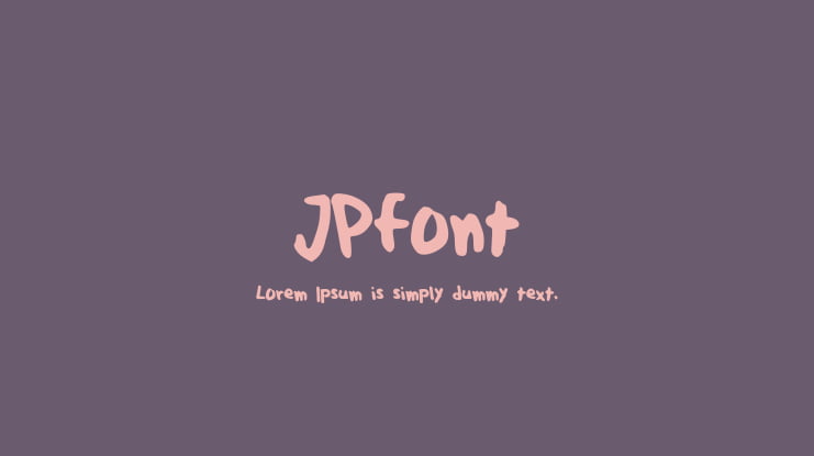 JPfont Font