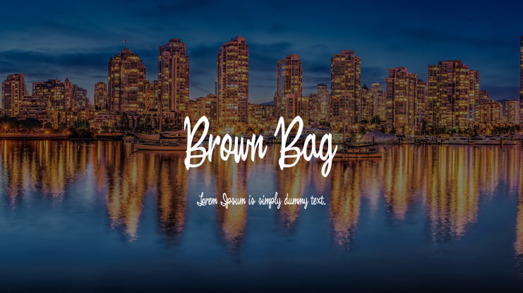Brown Bag Font