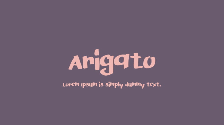 Arigato Font
