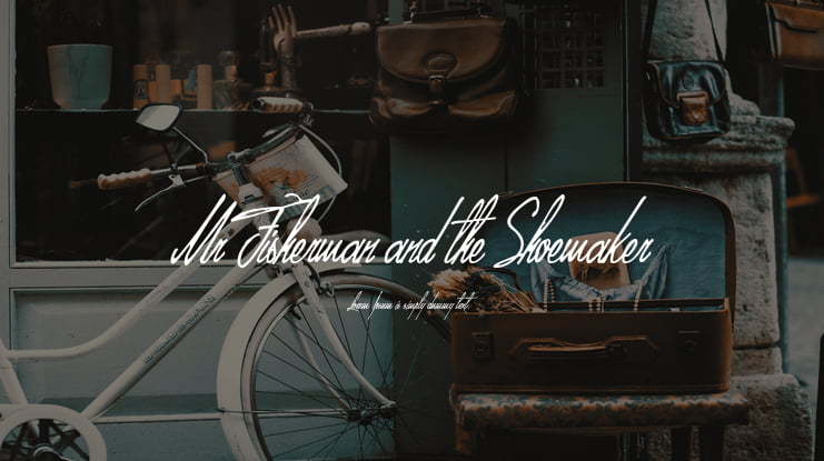 Mr Fisherman and the Shoemaker Font