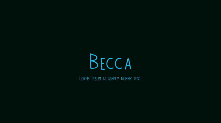 Becca Font