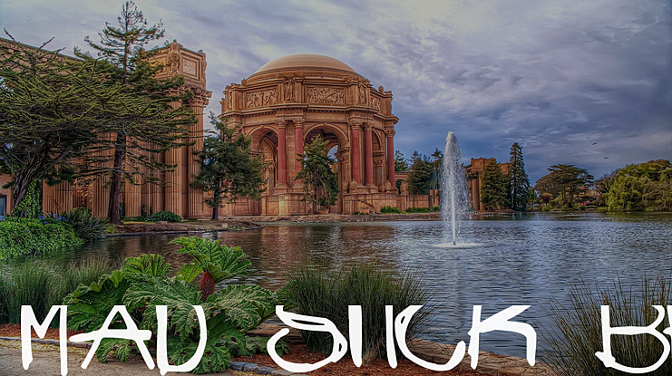 Mad Stick Brush Font