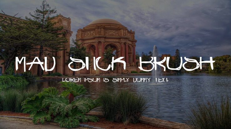 Mad Stick Brush Font