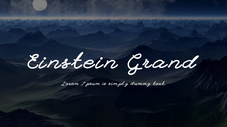Einstein Grand Font