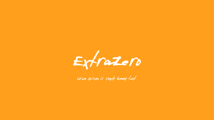 ExtraZero Font