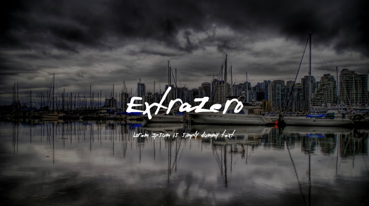 ExtraZero Font