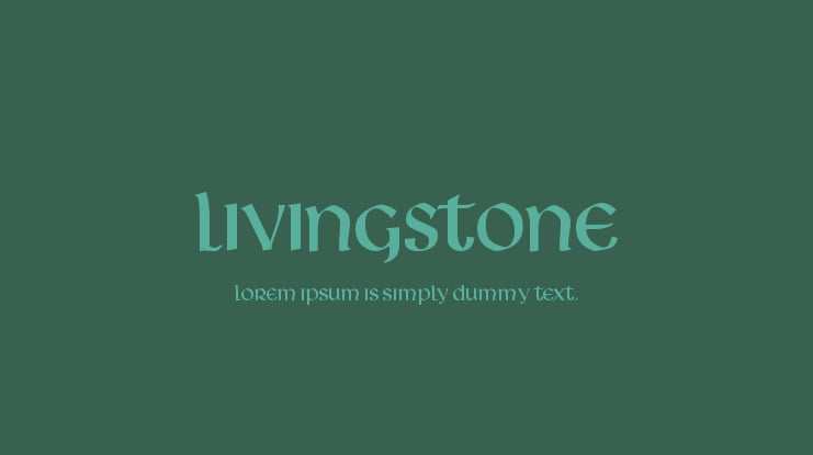 Livingstone Font