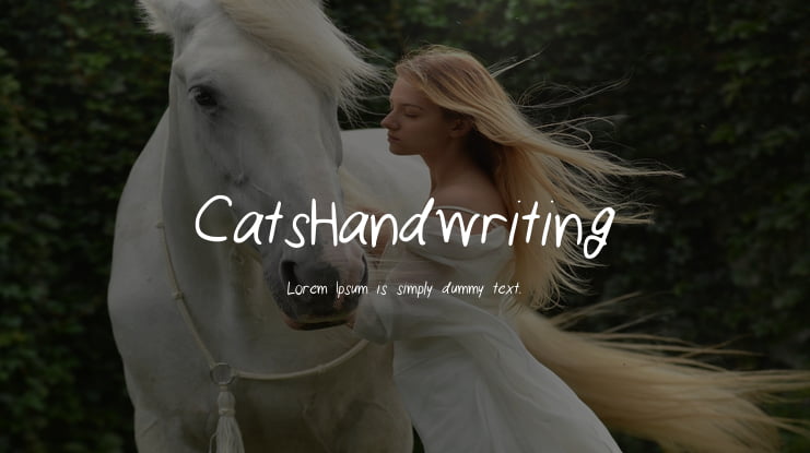 CatsHandwriting Font