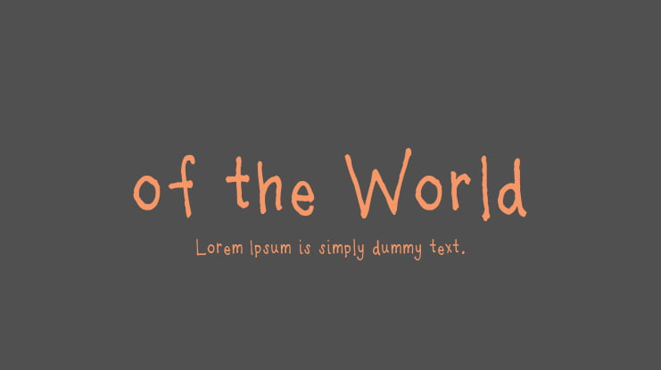 of the World Font