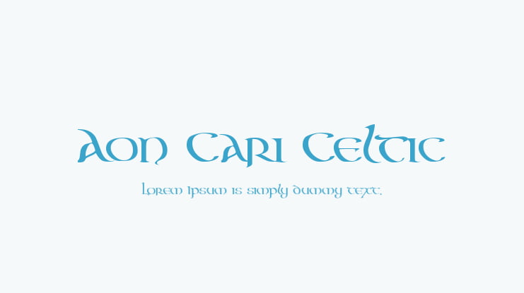Aon Cari Celtic Font