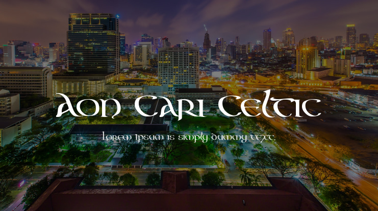 Aon Cari Celtic Font