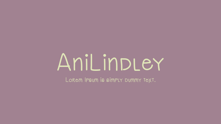 AniLindley Font