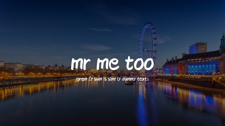 mr me too Font