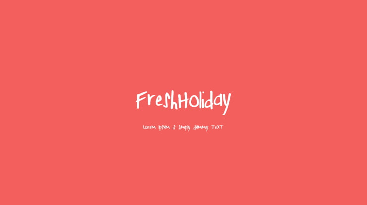 FreshHoliday Font