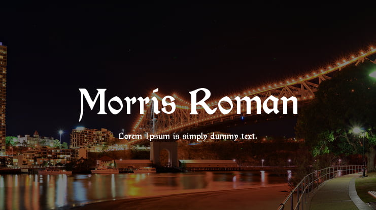Morris Roman Font Family