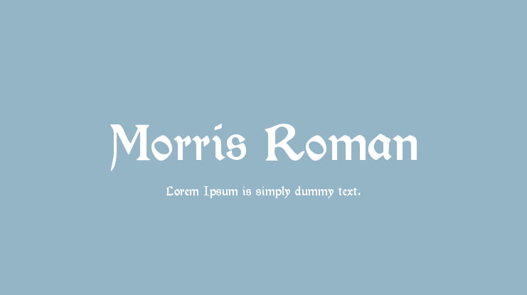 Morris Roman Font Family