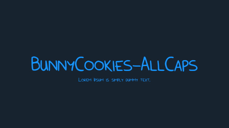 BunnyCookies-AllCaps Font