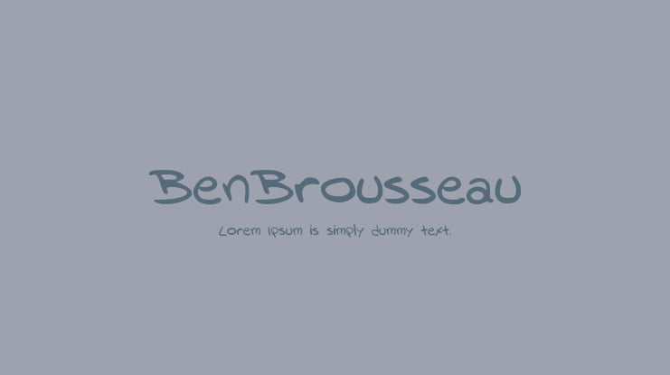 BenBrousseau Font