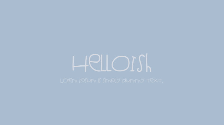 HelloIsh Font