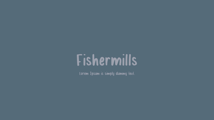 Fishermills Font