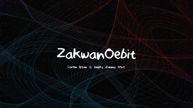 ZakwanOebit Font