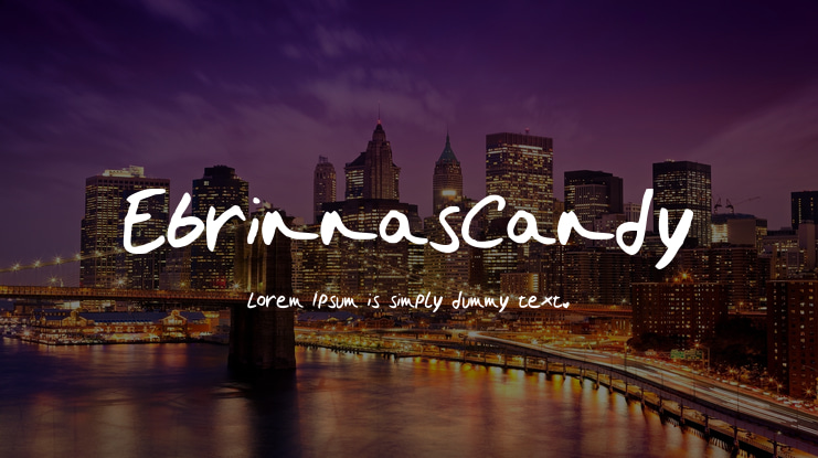 EbrinnasCandy Font