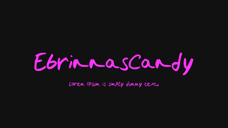EbrinnasCandy Font