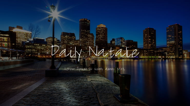 Daily_Natalie Font