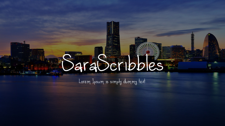SaraScribbles Font