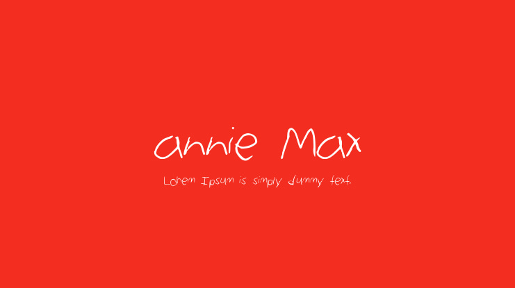 annie Max Font