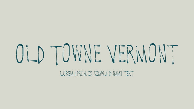 Old Towne Vermont Font