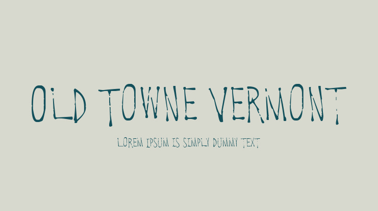 Old Towne Vermont Font