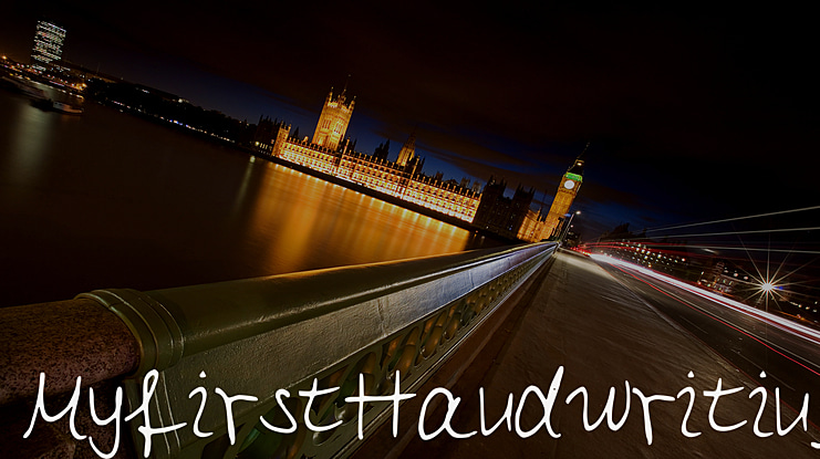 MyfirstHandwriting Font