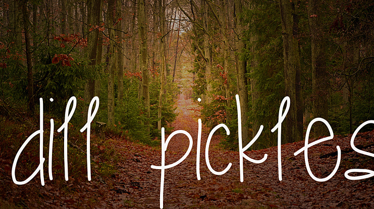 dill pickles Font