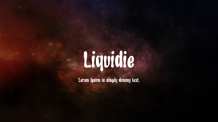 Liquidie Font