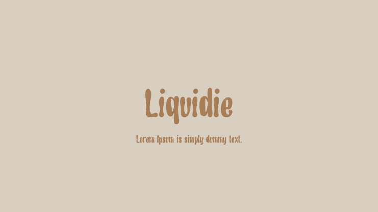 Liquidie Font
