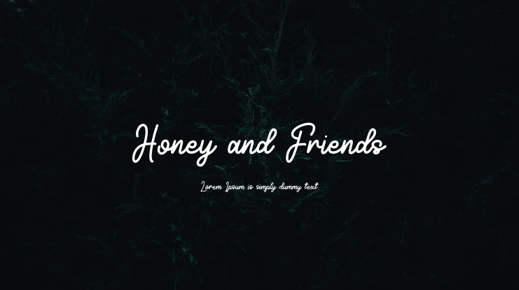Honey and Friends Font