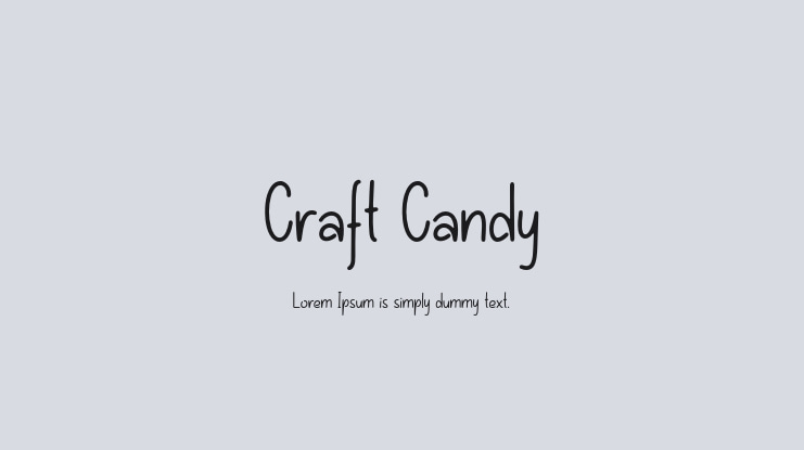 Craft Candy Font