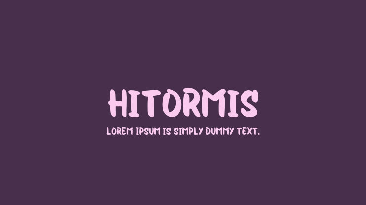 Hitormis Font