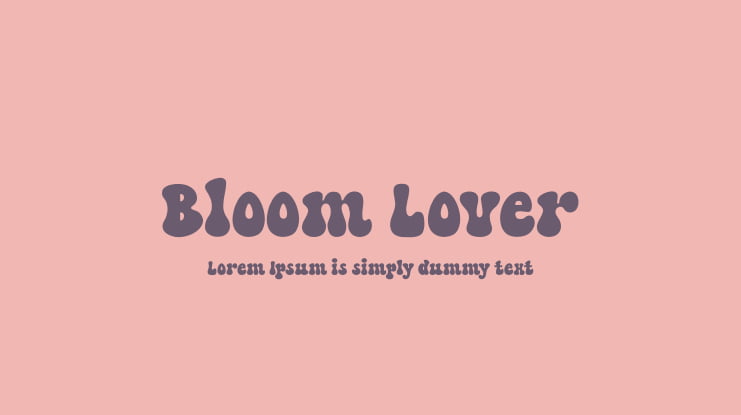 Bloom Lover Font