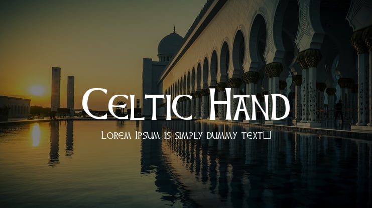 Celtic Hand Font