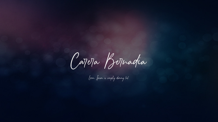 Carera Bernadia Font